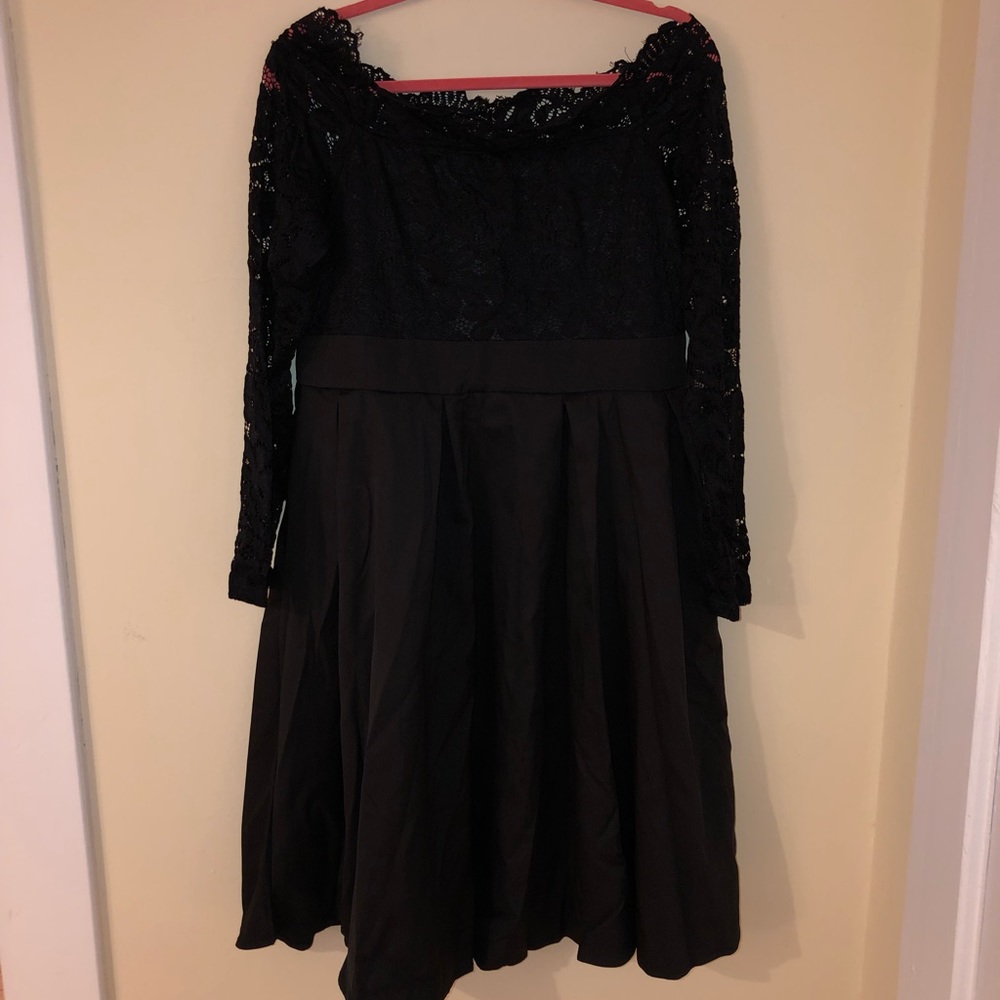 Lace off the shoulder dress